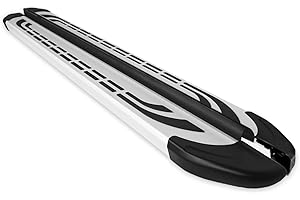 OMAC Marchepieds Latéraux pour Dacia Duster 2010 à 2018, Marchepied latéral de Voiture en Aluminium, 2 Pcs