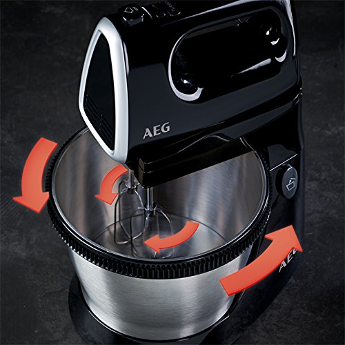 AEG SM3300 Batidora de repostería y amasadora con bol, color negro