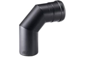 ZINCO GROUP Curva 90° Linea Pellets - Nero - Stufa pellet - Curva scarico fumi Acciaio ferroso (, D 80 mm RAGGIO110)