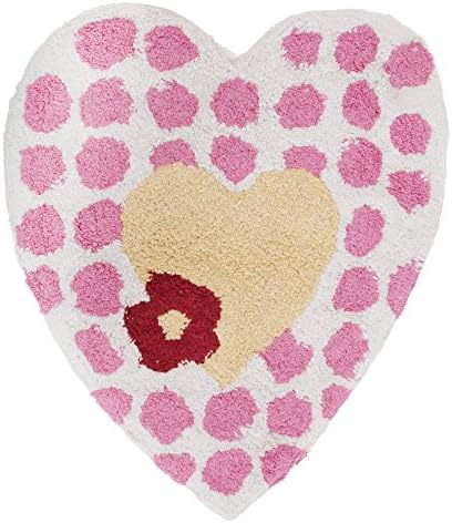 Mucky Fingers Childrens Girls Heart Shaped Bedroom Floor Rug/Mat (One Size) (Heart)