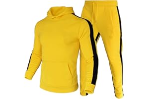 amropi Survêtement Homme Sweat à Capuche et Pantalon Ensemble Jogging de Sport 2 Pièces