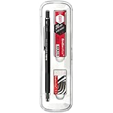 Scrikss Office Graphx Set of 3 Mechanical Pencil Eraser Min Matte Black 0.5 Mm