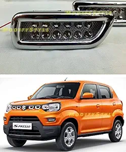 ModifyStyle Fog Lamp DRL 12-Led Light Suitable for Maruti S-Presso (2019 Onwards) (set of 2)