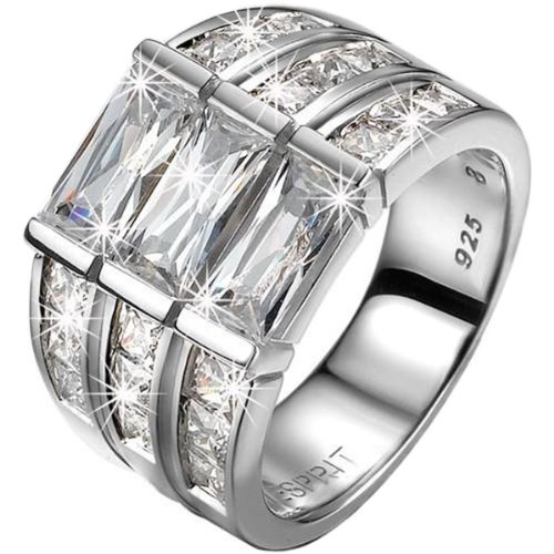 ESPRIT ELRG91468A170 - Anillo de Mujer de Plata de Ley (Talla: 17)