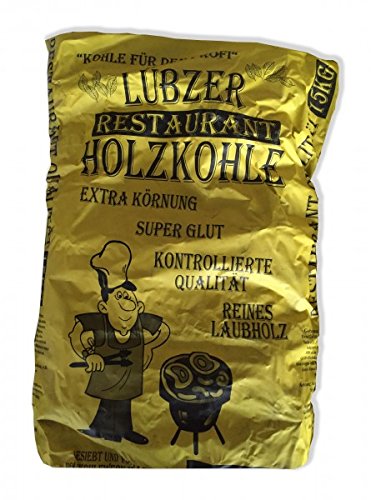 Lübzer Restaurant Holzkohle 15 kg - Gastronomie Qualität - gleichmäßiger Glutverteilung