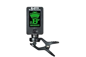 Yakamoz LCD Clip on Tuner for Acoustic Electric Guitar Bass Violin Ukulele,360 degree Rotational Electronic Digital Tuner