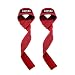 Produktbild Profi Zughilfen, Upgrade Lifting Straps mit gepolstert, Dehnbar Handgelenkbandage für Gewichtheben, CrossFit, Bodybuilding, MMA, Kraftdreikampf, Kraft-Training, Hebebänder für Frauen und Männer,Rot