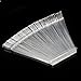 50x Clear False Nail Art Tips Sticks polish Display Fan for Practice salon