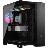 هيكل كمبيوتر CORSAIR 6500X Mid-Tower ATX مزدوج المقصورة &ndash; زجاج بانورامي مقوى &ndash; متوافق مع اللوحة الأم ذات الوصلة العكسية &ndash; V