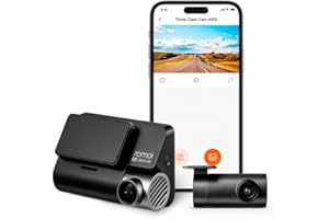 70mai Dash CAM A810-2, Sony Starvis 2 IMX678 3840x2160P + 1080p, przedni i tylny, wbudowany GPS, noktowizor, obsługa do 256 GB, nagrywanie poklatkowe, szeroki kąt 150° FOV