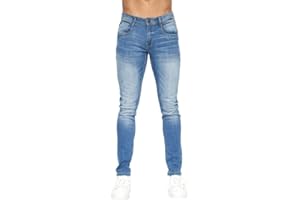Duck and Cover - Mens 'MAYLEAD' Everyday Essential Slim Fit Stretch Jeans | 'TRANFOLD' Ripped Faded Abraised Effect Cotton Rich Straight Jeans - W30-W40 L30-L34