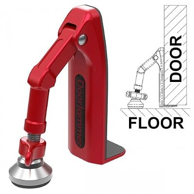 Kh-Security KH Security Protection anti-vol manuelle (Door Jammer), rouge, 370169