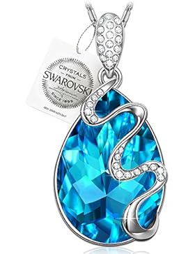 Pauline & Morgen Ozean Traum Kette Damen mit Kristallen von Swarovski