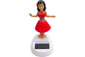 AZNEVER Danseuse Hawaienne Voiture, Figurine Solaire Dansante, Voiture Figurine Solaire Dansante Ornement Bureau, Créativité Hawaienne Voiture Solaire Figurine Jouet, Figurine Solaire pour Voiture(10 * 4cm)
