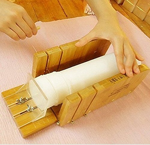 verstellbar Holz DIY Seife Form und Seife Cutter Set mit 1 PC gerade Cutter - 6