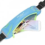 Sport Hüfttasche,Yica Running Bauchtasche Wasserdichte Gürteltasche Hüfttasche mit Kopfhöreranschluss Laufgürtel Lauftasche mit reflektierenden Streifen für Laufen, Wandern, Reiten für Samsung Galaxy S8/S8 edge/S7/S7 edge/iPhone 7/7 Plus / bis zu 6 Zoll usw - 