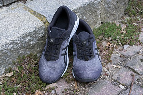 ATHLETIZE 2 Paar / Schnürsenkel mit Schnellverschluss / Elastische Schnürsenkel / Schnell-Schnürsystem / Perfekter Halt / Schleifenlos / Mit eBook „Besser laufen durch optimale Schnürtechniken“ (Schwarz) - 3