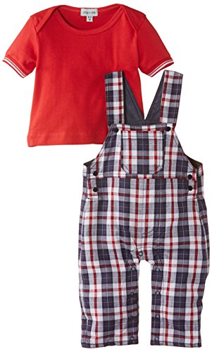 Lilly & Sid Baby-Boys 8 Ways to Wear Set Dungarees, Blue, 3-6 Months