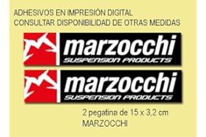 Ecoshirt 2R-BDSV-RJ42 - Pegatinas Marzocchi Bike FD126, Blanco/Rojo/Negro