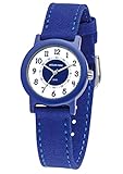 JACQUES FAREL Öko Kinder-Armbanduhr Jungen Stoffband Bio-Baumwolle Analog Quarz ORG 498