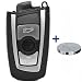 Produktbild Auto Schlüssel Smartkey Funk Fernbedienung Sender 3 Tasten Gehäuse + CR2450 Batterie für BMW