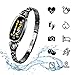 Produktbild ydkj H8 Smart Armband Damen, Fitness Tracker Armband Frauen Smartband mit Pulsmesser Blutdruck Herzfrequenz Schlafmonitor Schrittzähler Wasserdicht IP67 Farbbildschirm Android iOS Handy (Schwarz)