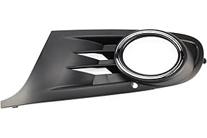 EASYSHOP24H Griglia Paraurti Anteriore Sx Per Golf 6 MK6 VI da 2008 a 2012 Cornice Mostrina Inferiore Copertura Fendinebbia Sinistro Con Anello Cromato