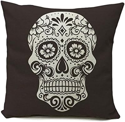 Day of the Dead – Day of the Dead Mexico Fiesta Skull Throw Pillow – Mexican Sugar, Día de los Muertos