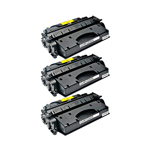 Logic-Seek Toner kompatibel für HP CE505X, 3-er Pack, schwarz