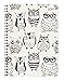 Ladytimer Ringbuch Owls 2019 - Taschenplaner / Taschenkalender A5 - Schülerkalender - Weekly - Ringbindung - 128 Seiten by 