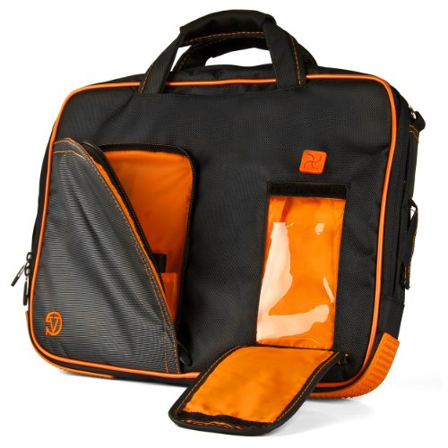 Vangoddy Pindar PC Laptops und Tablets Tasche Nylon für Laptop für 12 Zoll 13 Zoll und 14 Zoll PC Laptops und Tablets orange - 8