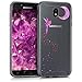 Price comparison product image kwmobile TPU Silicone Case for Samsung Galaxy J7 (2017) DUOS - Crystal Clear Smartphone Back Case Protective Cover - Dark Pink/Violet/Transparent
