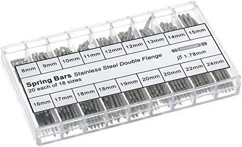 Paylak PAYSBAR178A 1.78mm 360 Pieces Stainless Spring Bar Assortment Watch Band