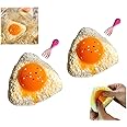 ORCHID M® 2Pcs Super Soft Taba Squishy - Squish, Squeeze, Perfect for Stress Relief,Handmade Egg Yolk Taba Squishy Toys,Cute Egg Yolk Fidget Toys,Silicone Squeeze Toy