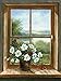 Produktbild Artland Poster Kunstdruck aufgezogen auf Holz-Platte Wand-Bild A. Heins Blumen am Fenster Landschaften Fensterblick Malerei Braun 39 x 29 x 1,2 cm A1OG