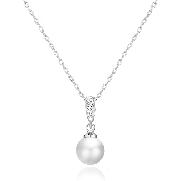 Philip Jones Orecchini Pendenti Con Perle Placcate Argento E Cristalli Zircondia, In Confezione Regalo