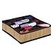 Produktbild Relaxdays Krawattenbox, Bambus Look, faltbar, für Socken, Unterwäsche, 24 Zellen, Schubladenorganizer, natur