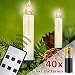 Produktbild Homelux 40 LED Weihnachtskerzen Christbaumbeleuchtung Warmweiß Fernbedienung Kabellos mit Batterien - 10/20/30/40er Set - DEUTSCHER HÄNDLER