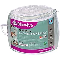 Blanrêve trbiovd000140 reposacabezas – Eco oficial algodón 140 x 20 cm, color blanco