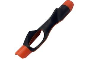 FIBOUND 1 Pièce Correcteur Prise Main Club Golf, Manchon D'assistance Club Golf, Aide L'entraînement Golf, Grip D'entraînement Club Golf, for Golf Beginner All Clubs and Hand Sizes (Tangerine Yellow)
