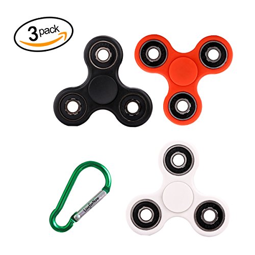 Tri Fidget Hand Spinner,LiveforNow Finger Spinner Ultra Fast Plastic EDC For Autism and ADHD Children Adults Focus Keep Hands Busy Finger Toy (Pack of 3)