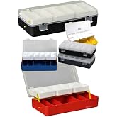 Organizer &Ccedil;anta 22x11cm Takım Kutusu 13 G&ouml;zl&uuml; &Ccedil;ift Kat Raflı Vida Olta Şeffaf Kapaklı Edevat &Ccedil;antası