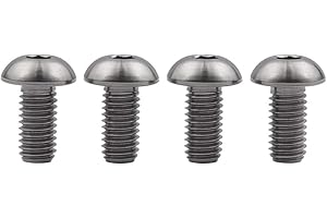 Ruifu Tornillos de titanio M5 Gr5 Allen 8 10 12 mm para jaula de botella de agua de bicicleta (paquete de 4)