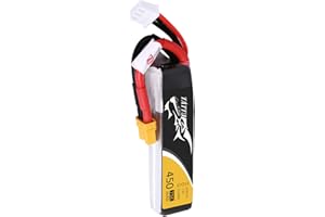 Tattu Lipo Batterie 2S 7,4 V 450 mAh 75 C Soft Case Lipo Batterie avec fiche XT30 pour Micro FPV Racing Drone