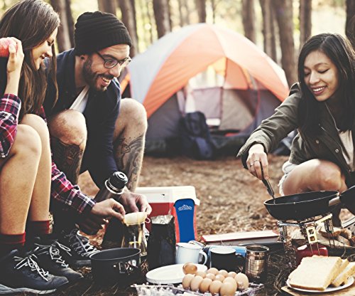 Outdoro Campingbesteck und Reisebesteck aus Edelstahl mit Neopren-Bestecktasche – Ideales Besteckset für Outdoor und Reise - 3