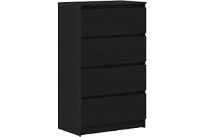 vidaXL Skänk svart ek 60x35x98,5 cm konstruerat trä
