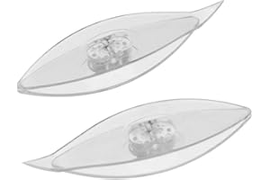 DemiawakingIT 2pcs Chiacchierino Navetta Plastica Strumento di Tessitura Arte Mestiere Fatto a Mano per Fabbricazione Merletti DIY Craft (Trasparente)