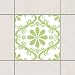 Produktbild Pattern Design GmbH Fliesen Aufkleber – Flower Blume Design Weiß Spring grün 10 cm x 10 cm, Set Größe: 4 Stück