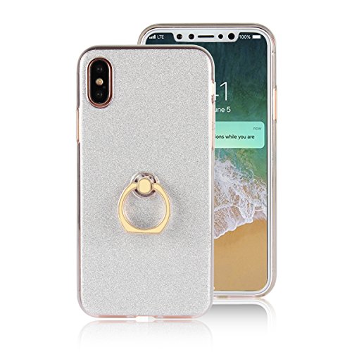 COVO   TPU Shining Anillo Funda Carcasa Case Cover Caso para iPhone 8 Blanco 