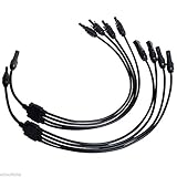 Generic Black Y Type MC4 Solar Panel Cable Connector M/F 1 to 4 Wire Branch RS.1170 (36.00% Off) - Amazon